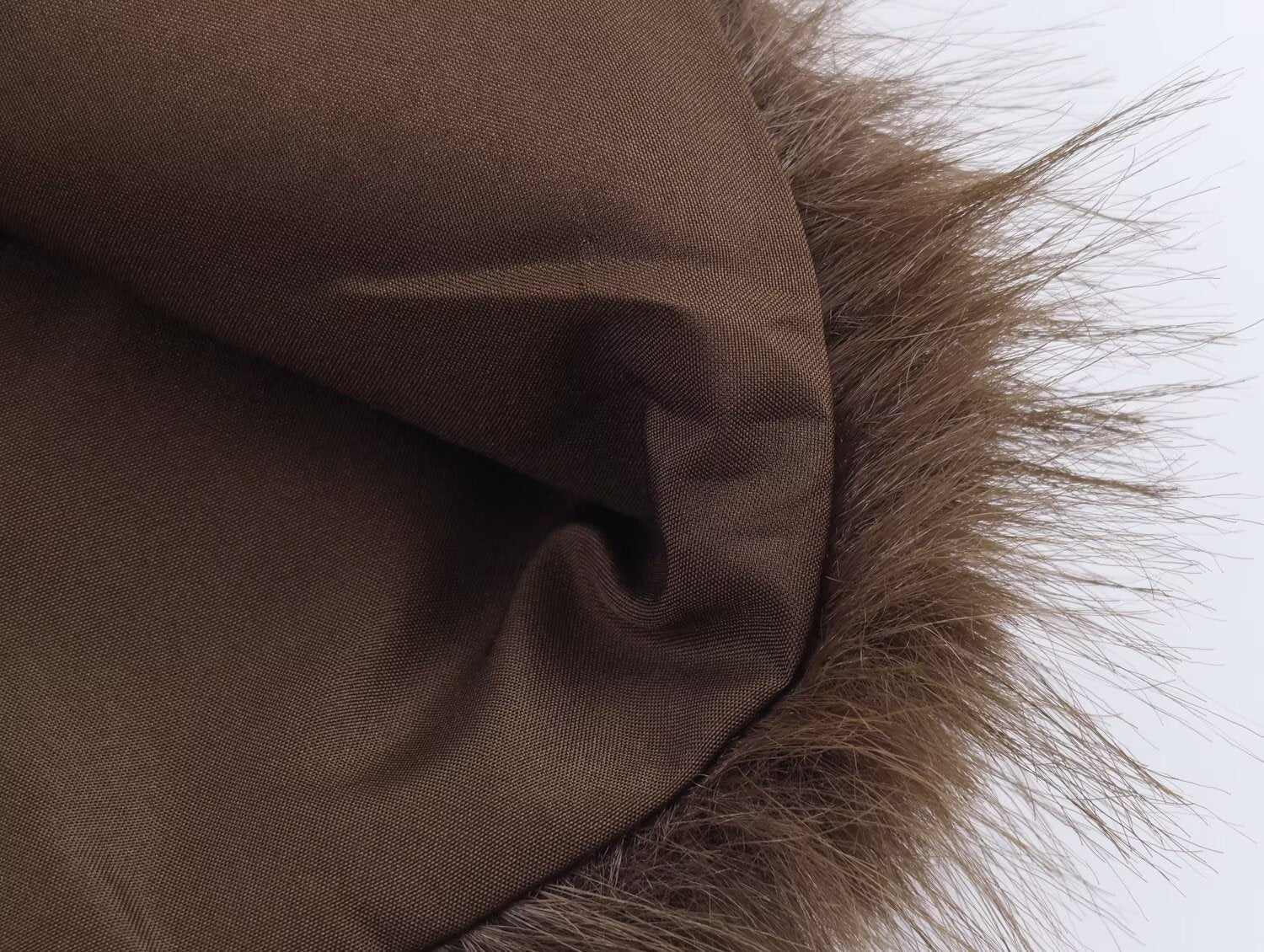 Wollkleid Damen | Elegantes Kleid mit Kunstfellsaum