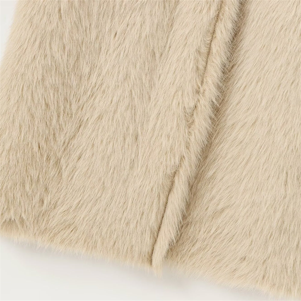 Wende-Mantel Damen | Kunstfell & Velours | Wintermantel