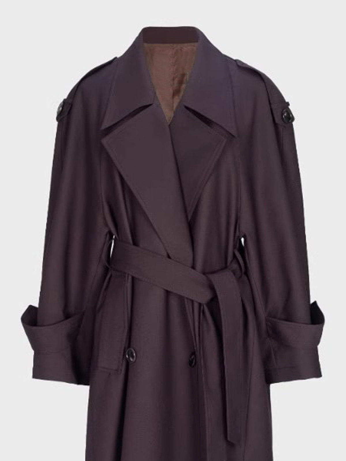Extra langer Trenchcoat Damen | Eleganter Mantel in Braun & Schwarz