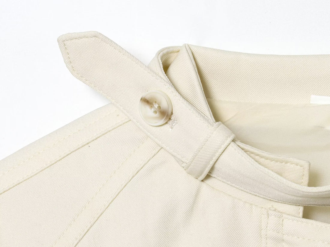 Zweiteiliger Hosenanzug Damen | Eleganter Anzug in Creme