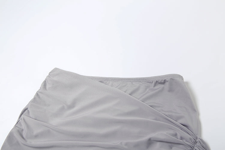 Asymmetrisches Zweiteiler-Set mit Drapierung