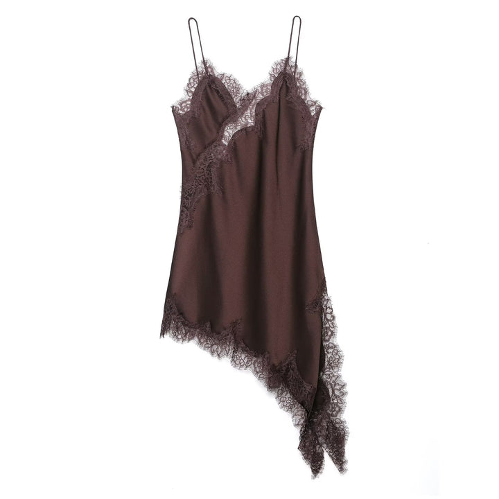 Elegantes Spitzenkleid in Braun | Sexy Abend- & Partykleid
