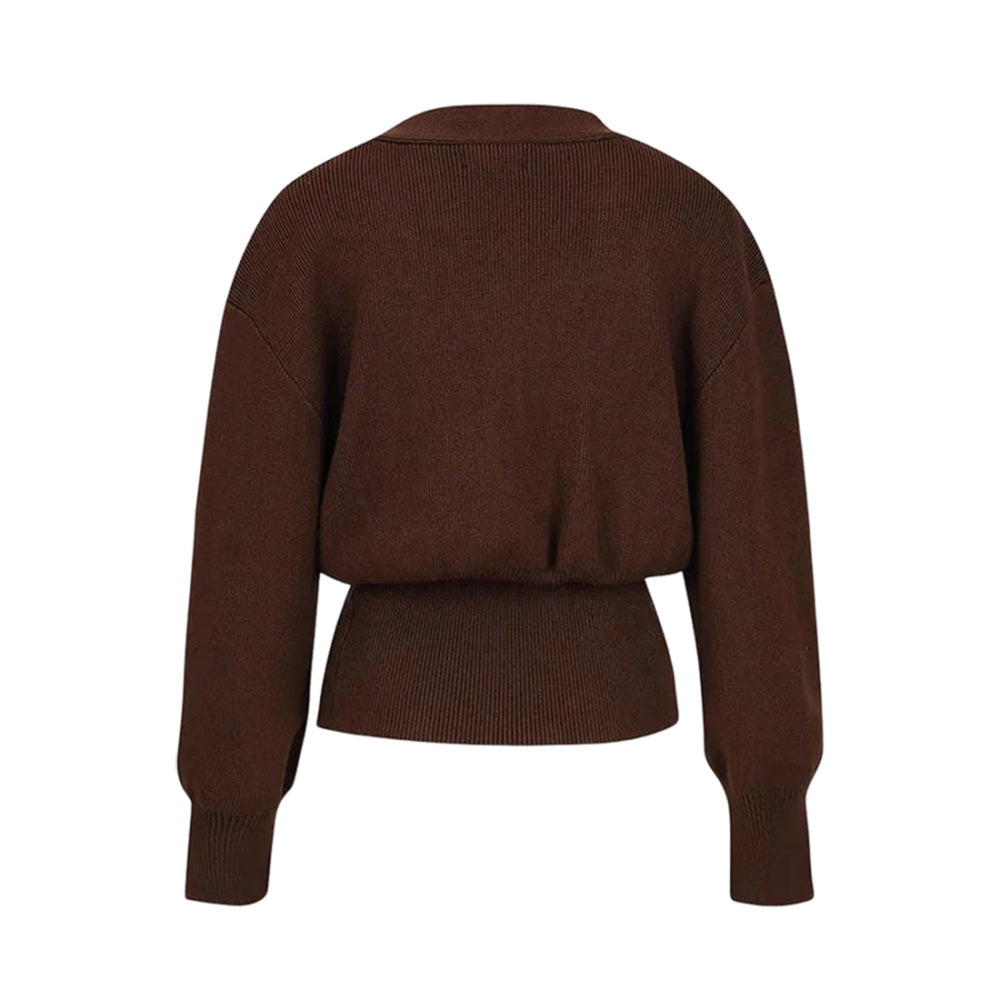 Elegante Strickjacke mit außergewöhnlichem Knopf