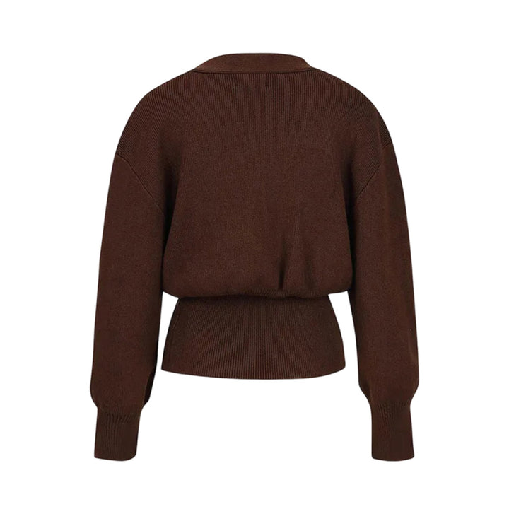 Elegante Strickjacke mit außergewöhnlichem Knopf