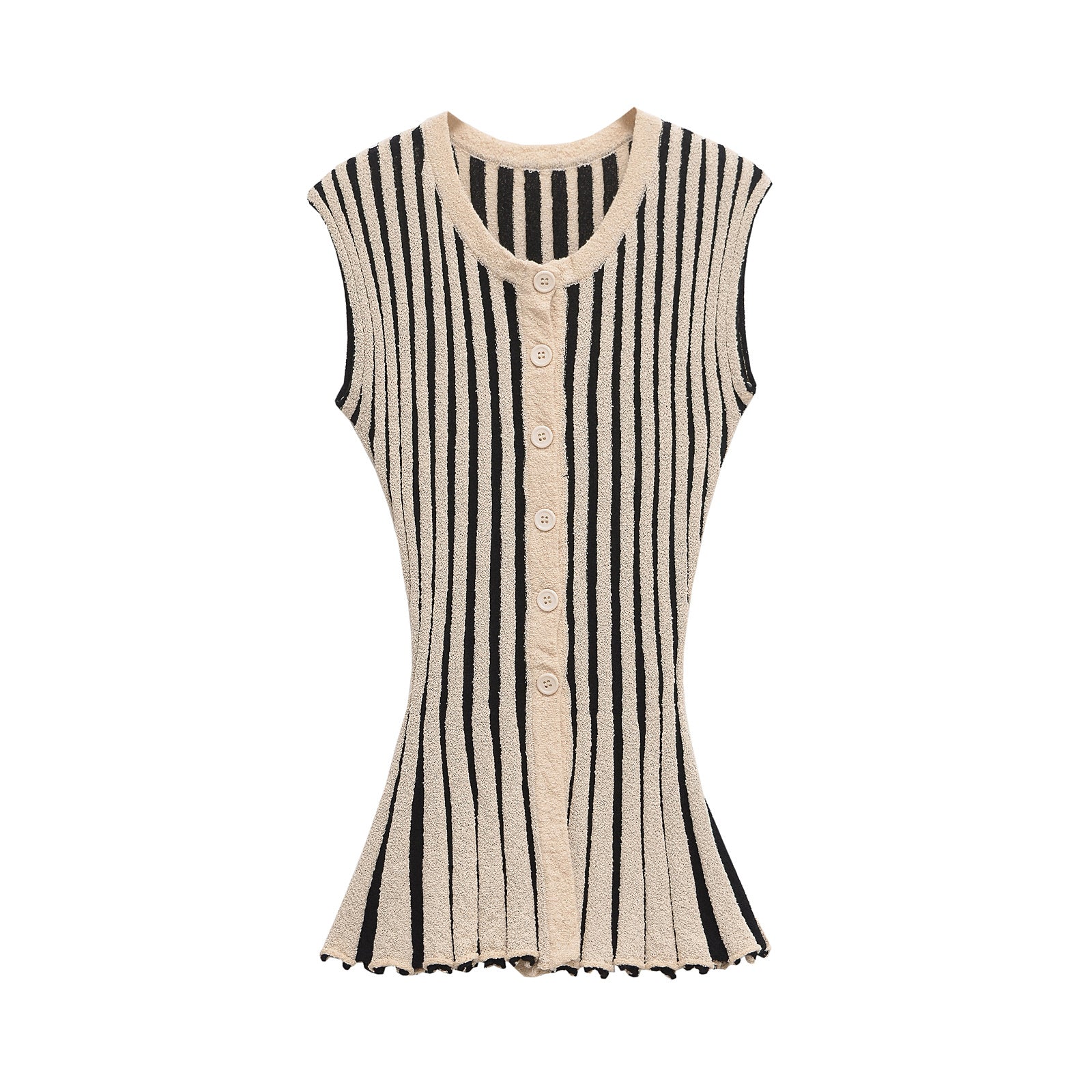 Zweiteiler-Set mit Streifen aus weichem Feinstrick