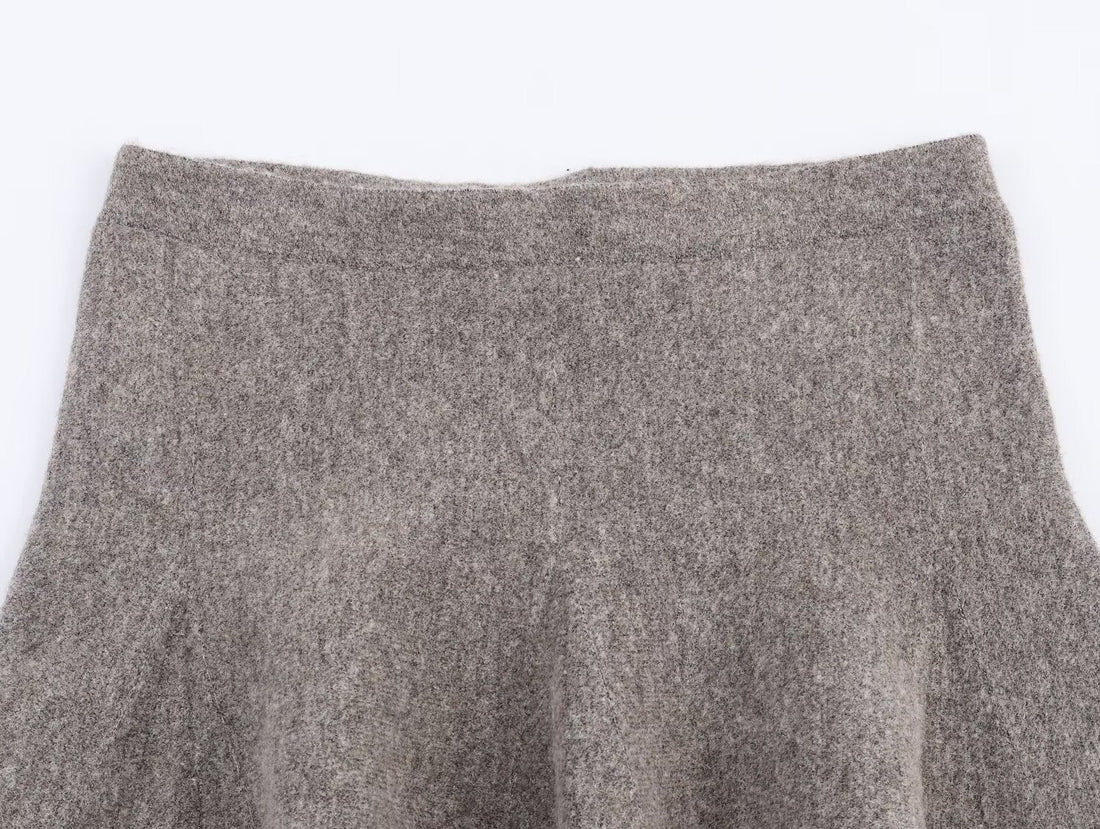 Rüschen Zweiteiler Damen | Elegantes Set in Grau