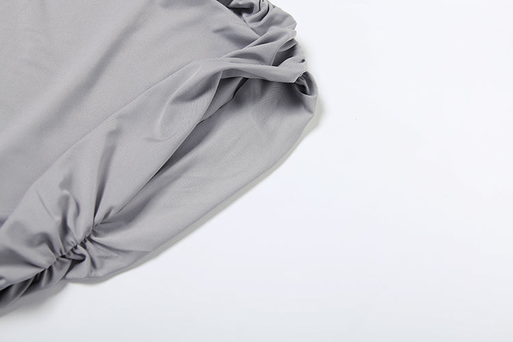 Asymmetrisches Zweiteiler-Set mit Drapierung