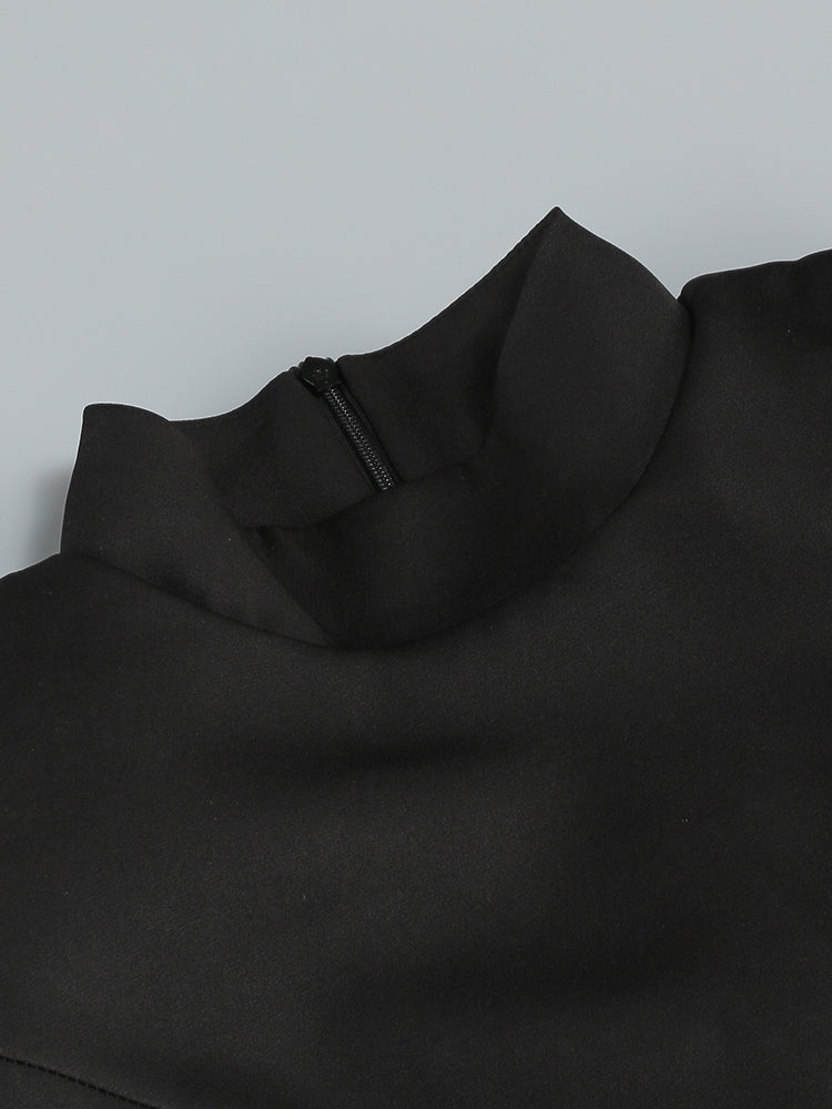 Peplum Oberteil Damen | Elegantes Top mit Glitzer-Corset