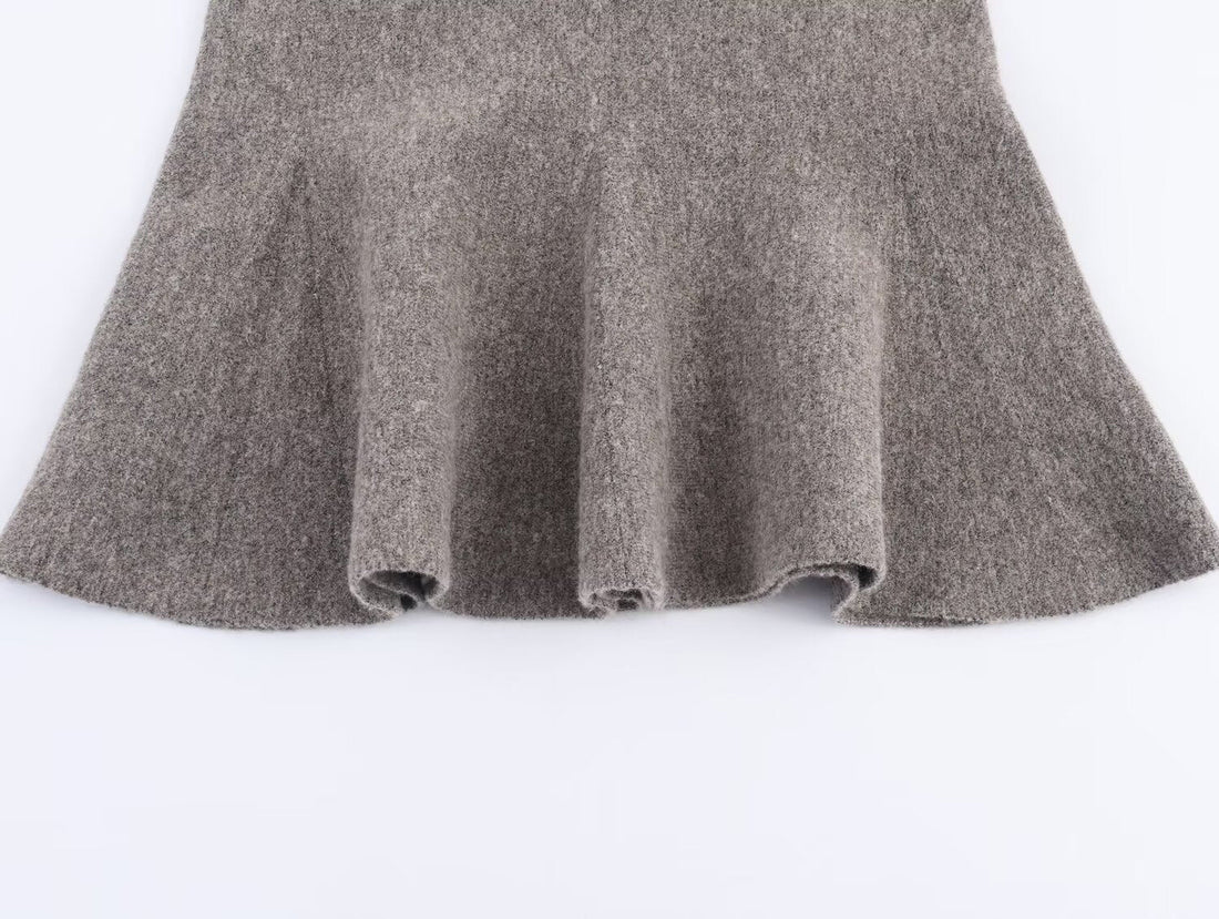 Rüschen Zweiteiler Damen | Elegantes Set in Grau