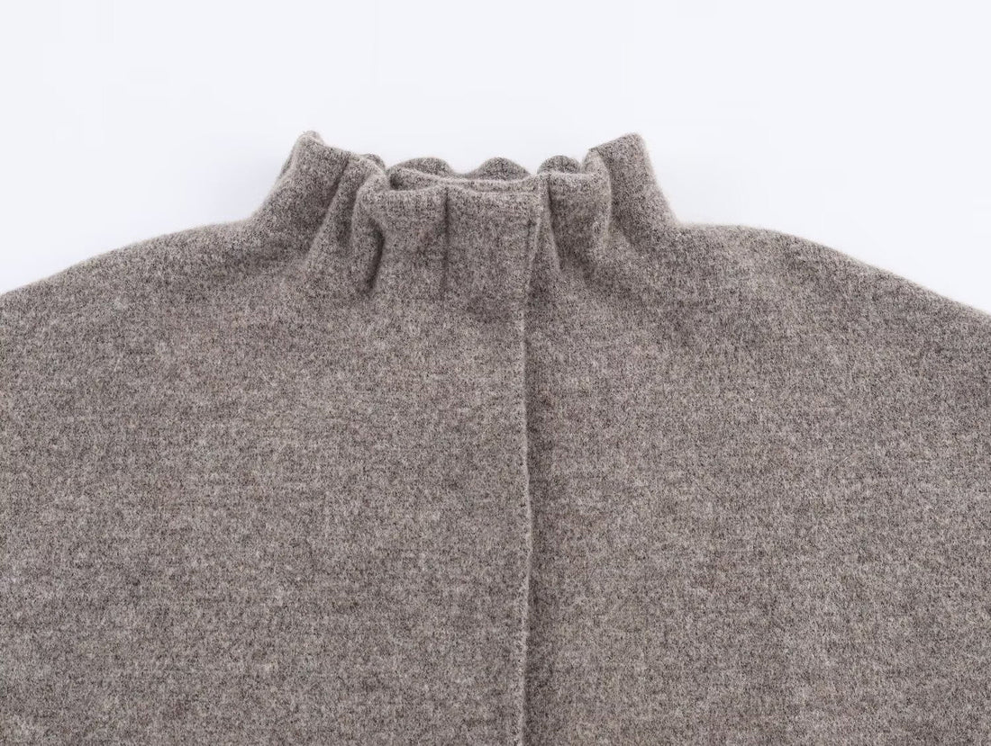 Rüschen Zweiteiler Damen | Elegantes Set in Grau