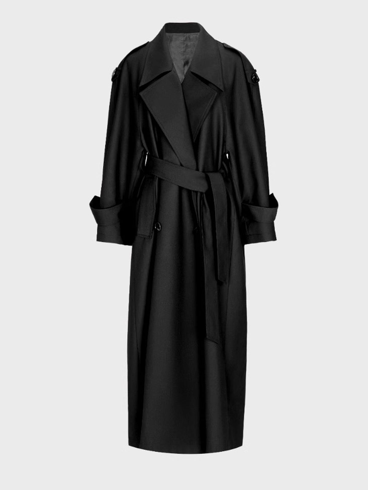 Extra langer Trenchcoat Damen | Eleganter Mantel in Braun & Schwarz
