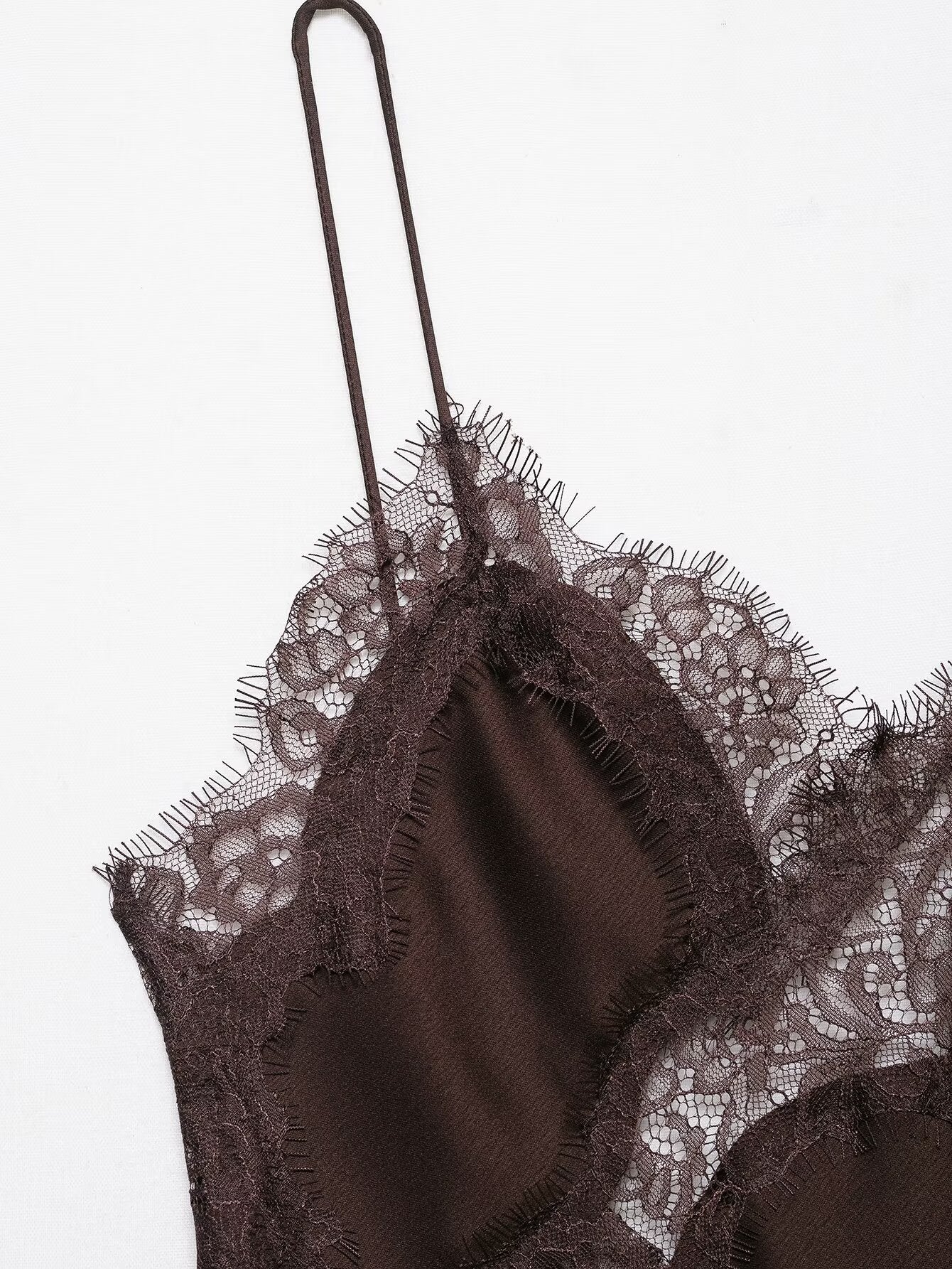 Elegantes Spitzenkleid in Braun | Sexy Abend- & Partykleid