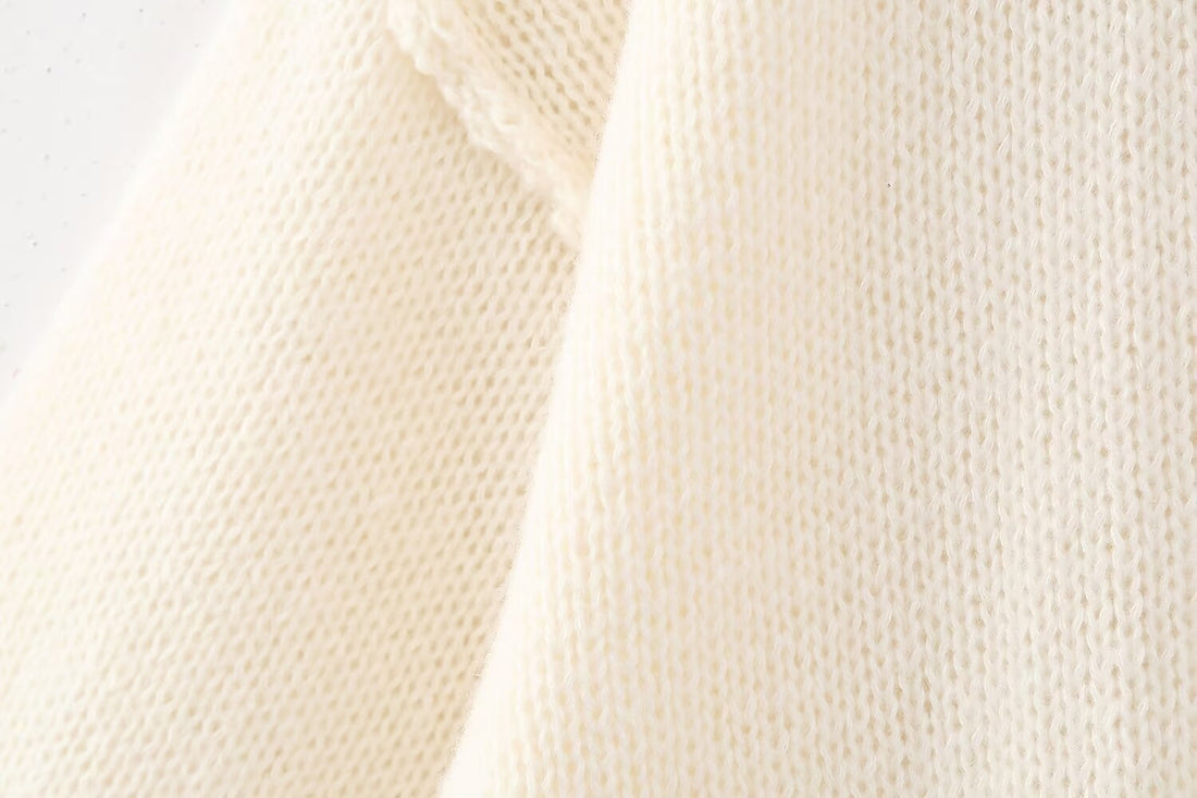 Oversize Cardigan Damen | Beiger Strickcardigan Cozy Look