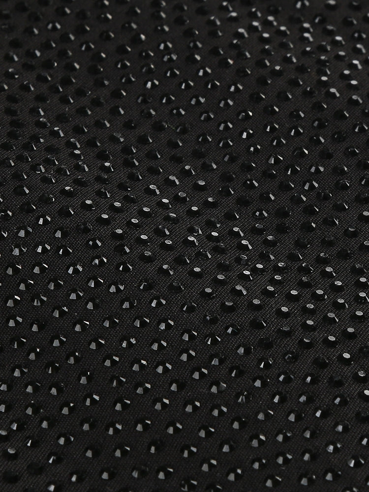 Peplum Oberteil Damen | Elegantes Top mit Glitzer-Corset