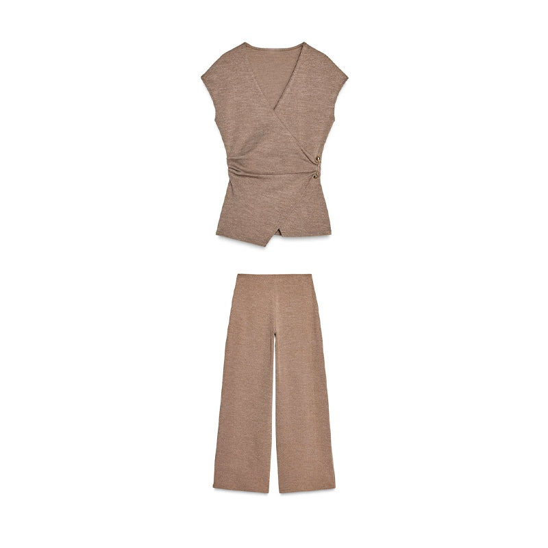 Glamouröses Zweiteiler-Set mit Hose