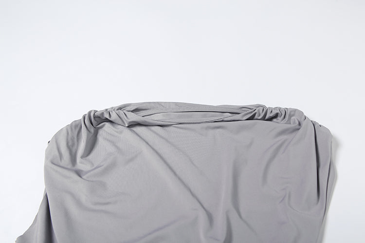 Asymmetrisches Zweiteiler-Set mit Drapierung