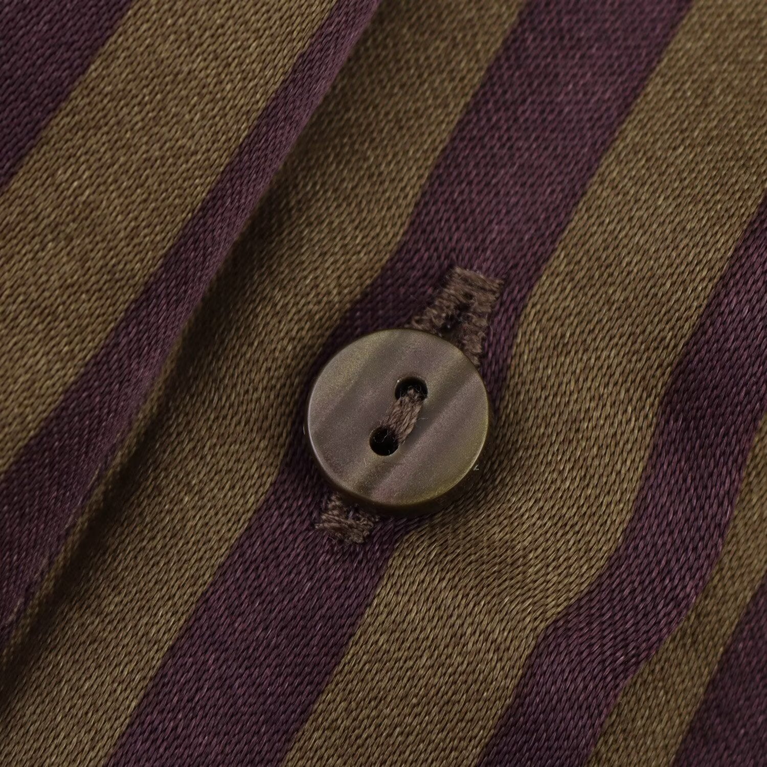 Gestreiftes Set Damen | Zweiteiliges Hemd & Hose Braun