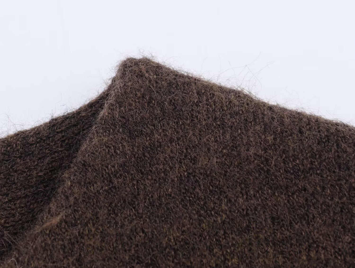 Wollkleid Damen | Elegantes Kleid mit Kunstfellsaum