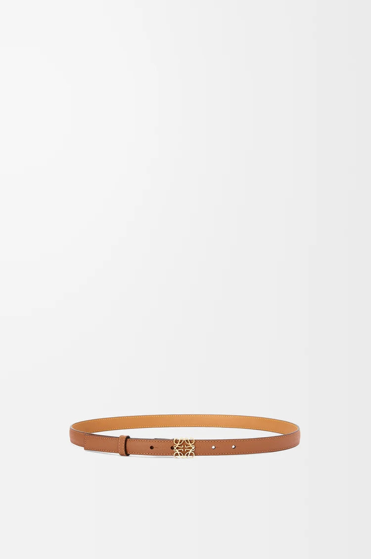 Schmaler Gürtel Damen | Schwarz & Braun mit goldener Logo-Schnalle