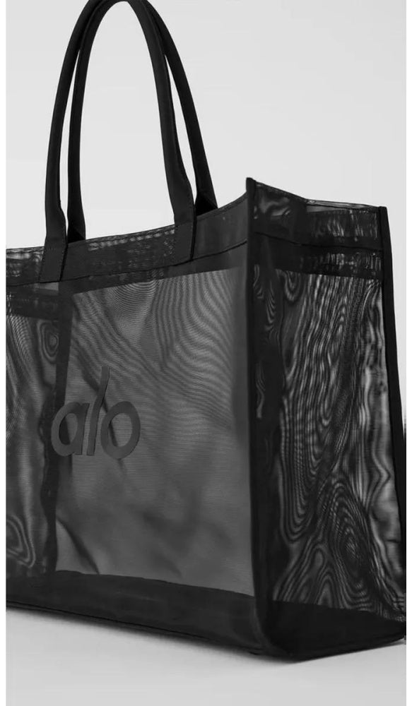 Transparente Mesh Tasche Damen | Leichte Tragetasche Schwarz