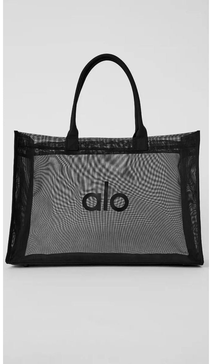 Transparente Mesh Tasche Damen | Leichte Tragetasche Schwarz