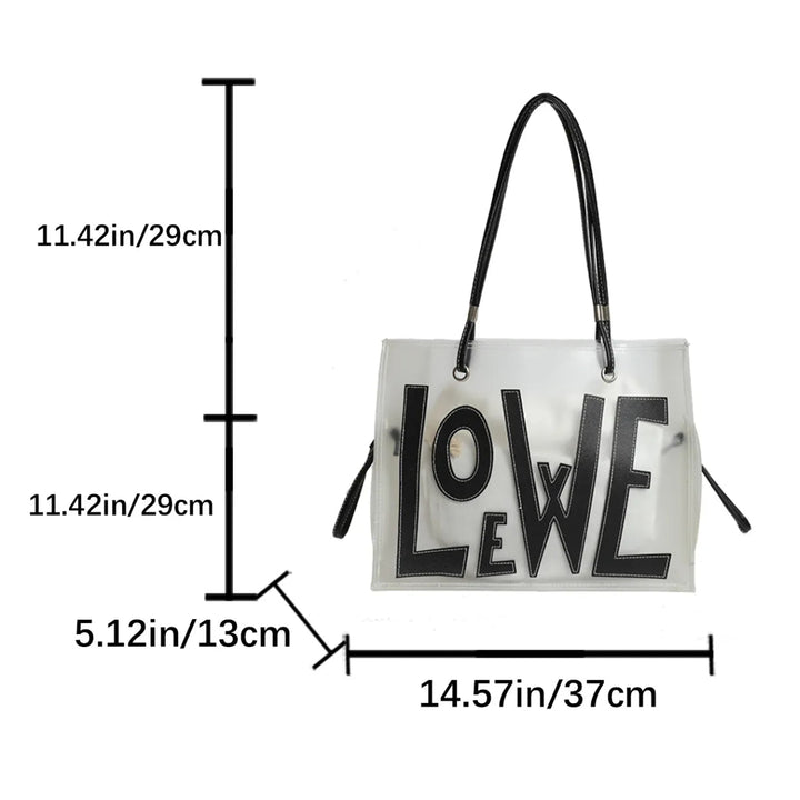 Graffiti Tasche Damen | Transparente Handtasche Trend